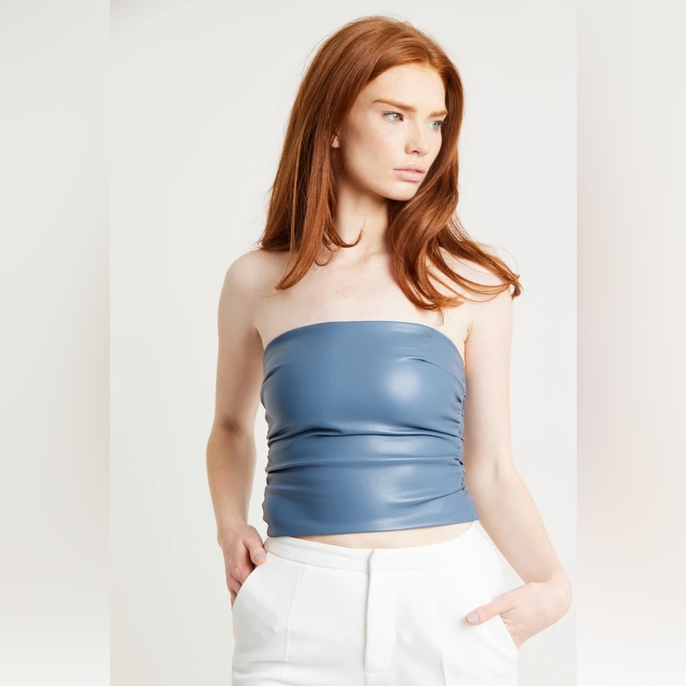 Because of Alice (boa.) Vegan Leather Bodice NWT